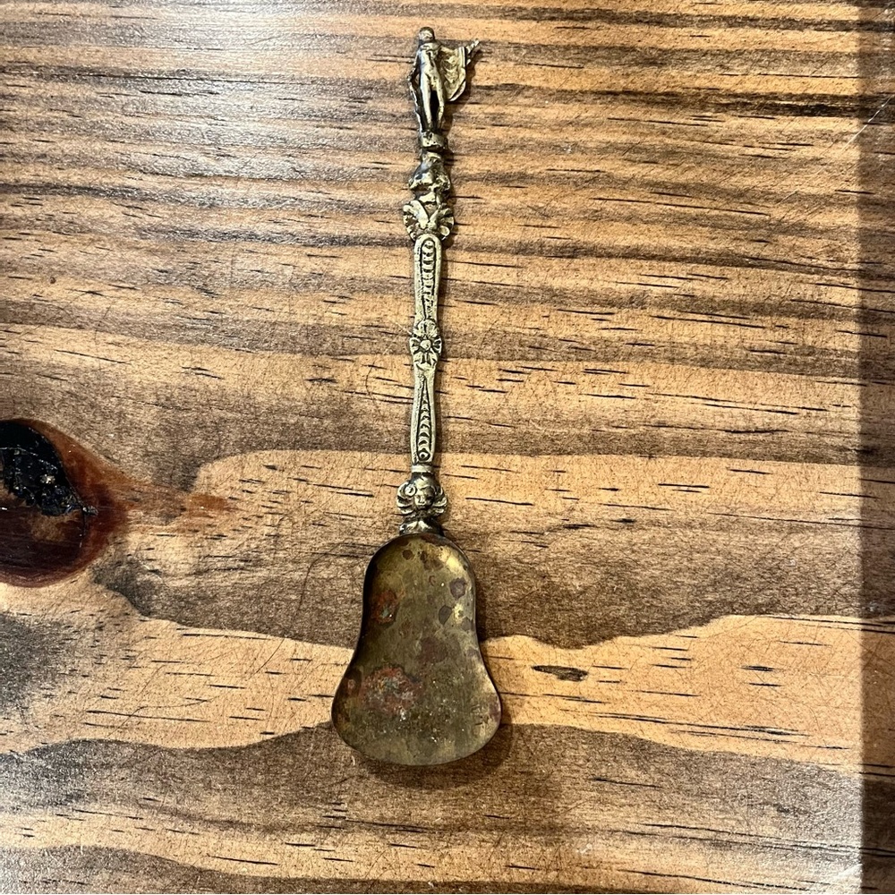 Vintage Italian Brass Souvenir Spoon